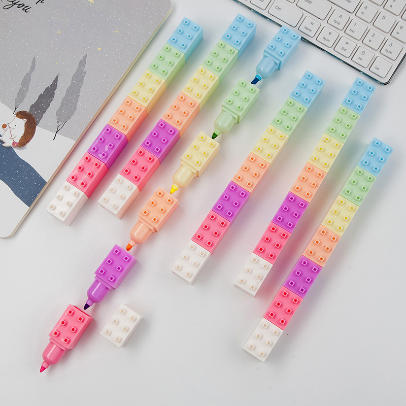 Highlighter Set Pastel - 6pcs colore pastello Body Building Block