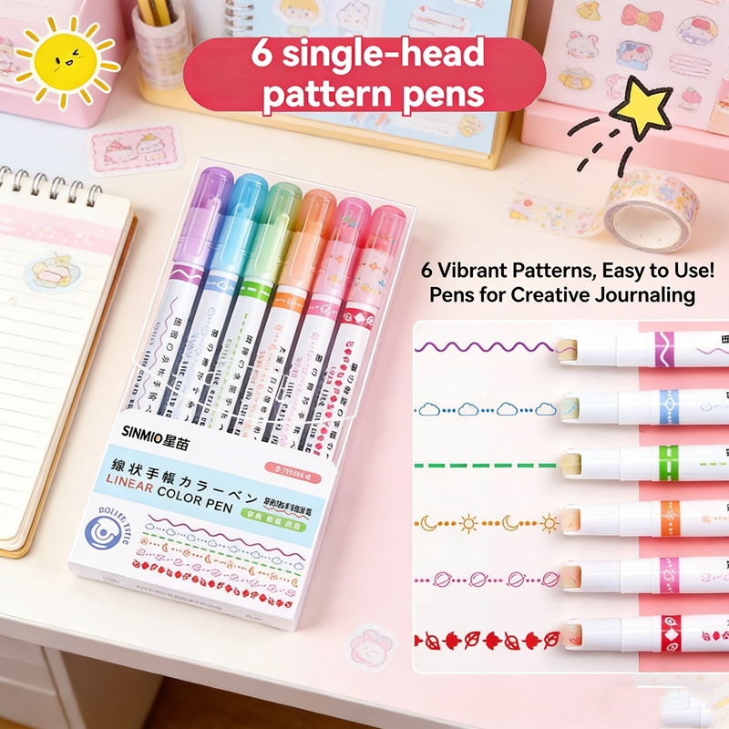 Highlighter Set Pastel - Set da 6-24 Pezzi di Evidenziatori