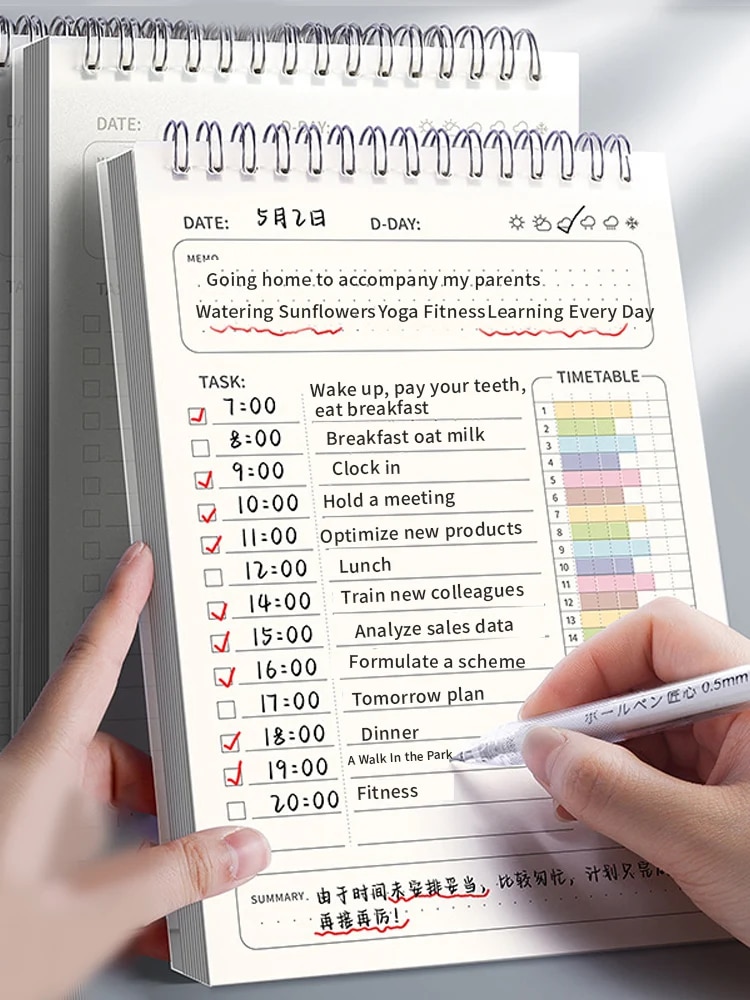 Office Stationery Supply List - 1 pz Agenda Planner a Spirale