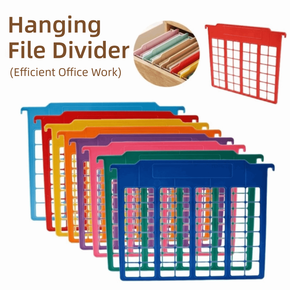 File Folder Hanging - 8 divisori per cartelle sospese in