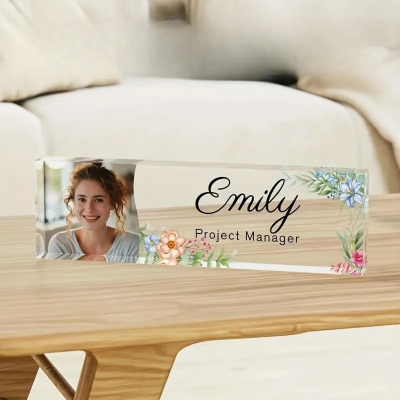 Desk Name Plate - 1 Pezzo Targhetta da Scrivania in