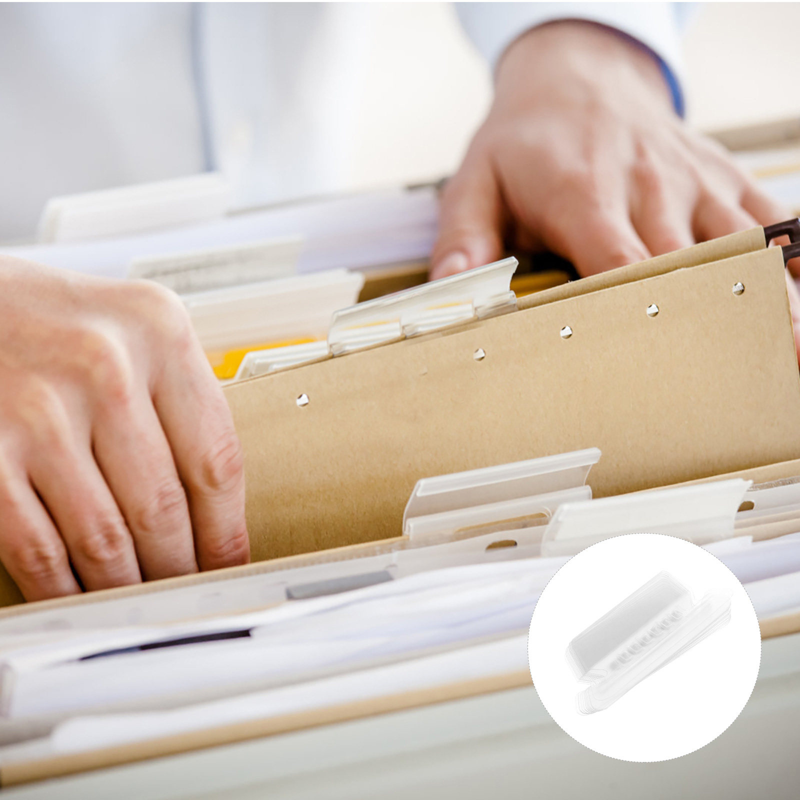 File Folder Hanging - 100 Pezzi di Etichette per Cartelle
