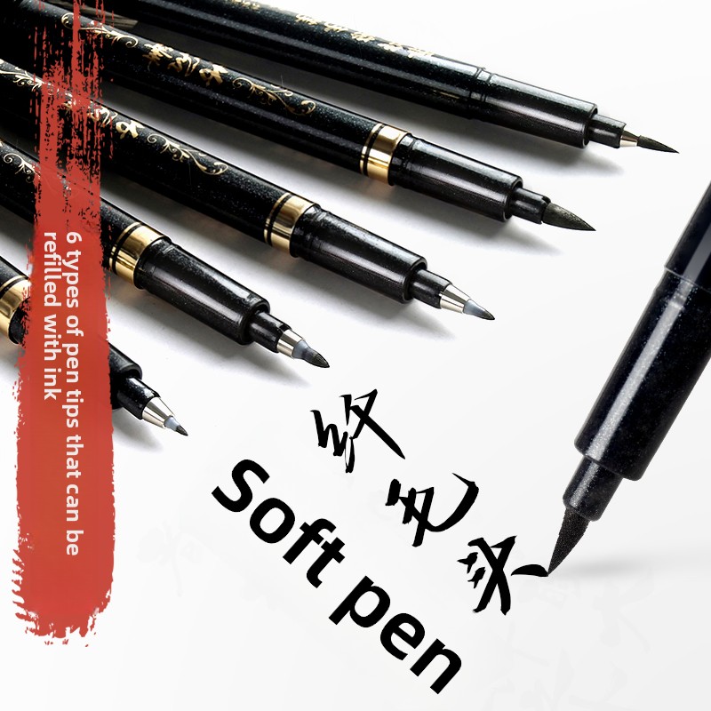 Stationery Office - Set di 4 Pennarelli per Calligrafia,