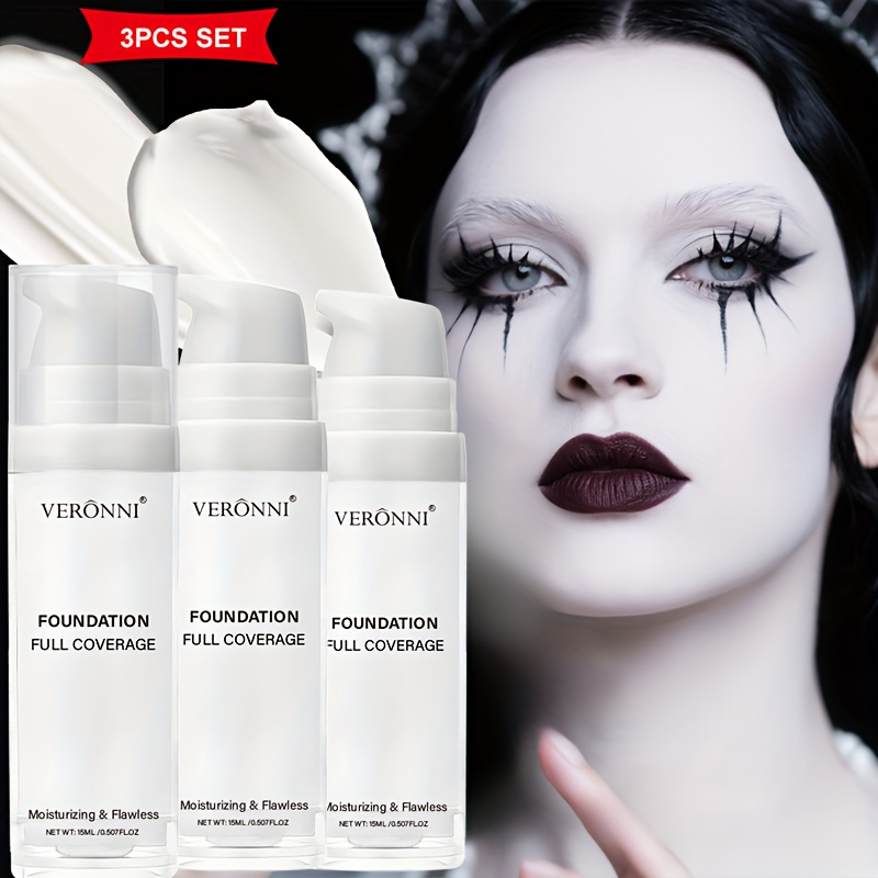 Correction Fluid White - Trucco per fondotinta liquido bianco opaco,