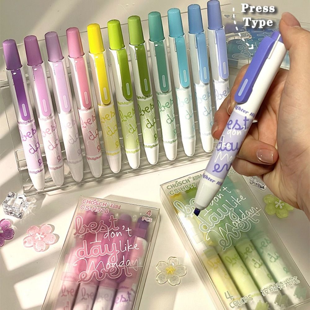 4 Pezzi Nuovi Evidenziatori a  - Highlighter Set Pastel recensione e prezzo