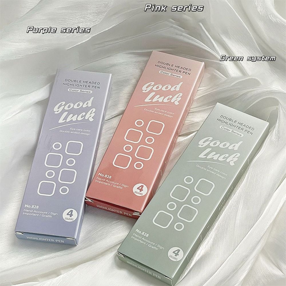 Evidenziatore a doppia punta 4 - Highlighter Set Pastel recensione e prezzo